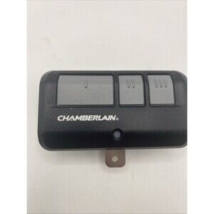 Genuine Chamberlain 953EV-P2 3-Button Garage Door Remote Black w/Clip